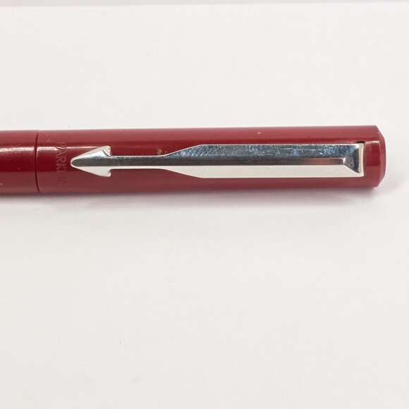 Parker Vector Fountain Pen / Red Barrel / Made in USA / Fine Nib - Picture 5 of 12